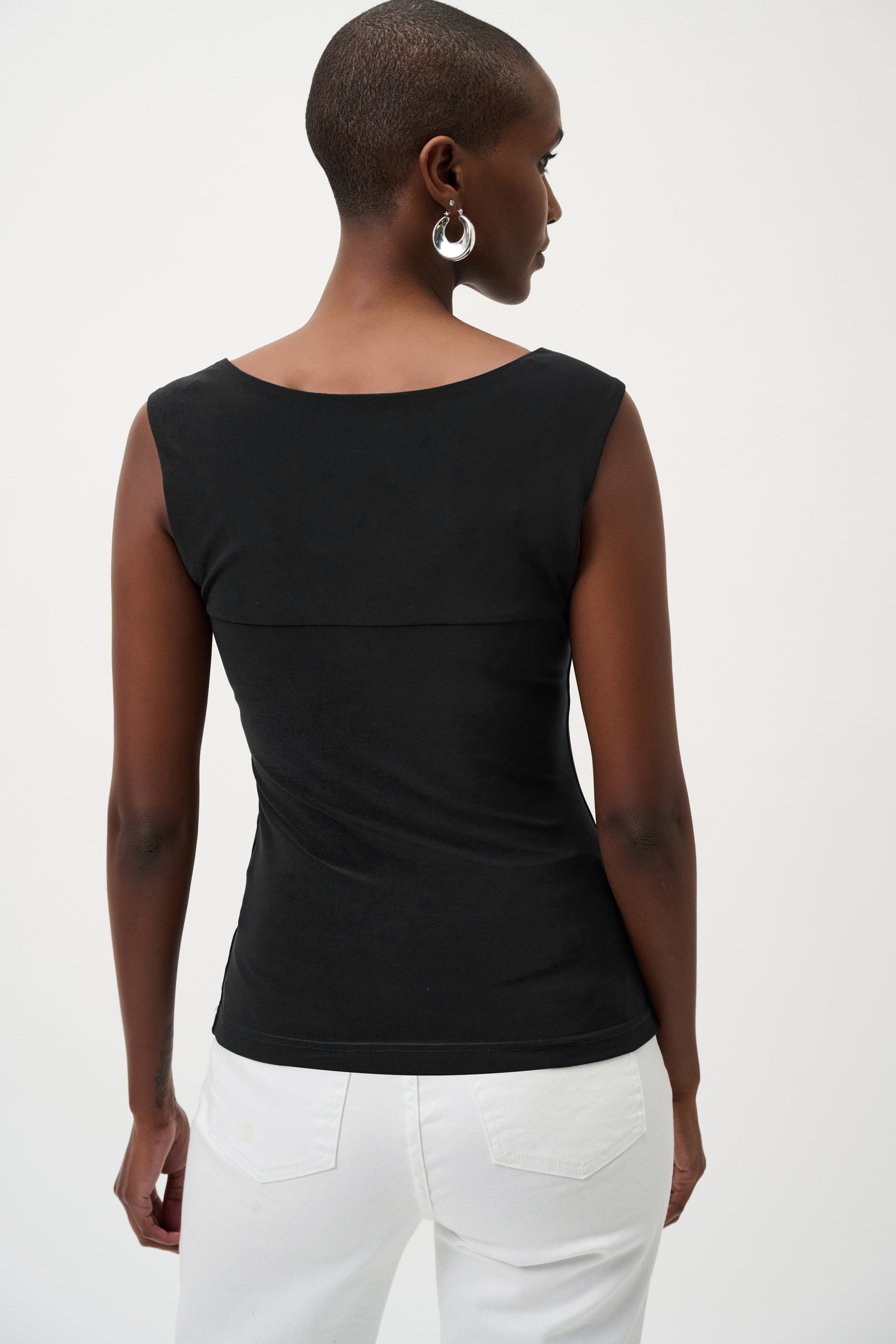 Classic Square Neck Cami Black | Joseph Ribkoff