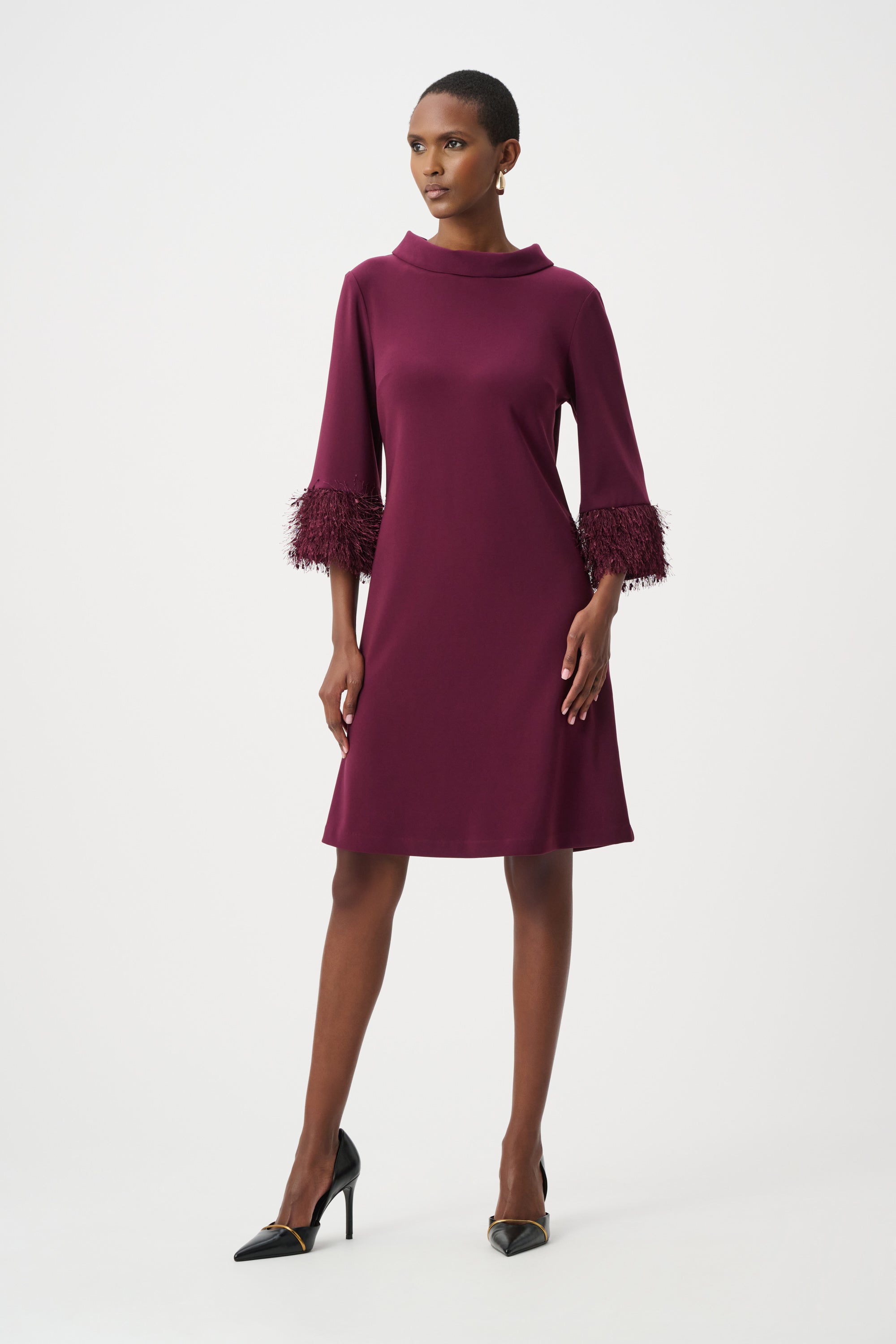 a line fringe dress Fringe-Sleeve A-Line Elderberry Your popular questions answered. LowStock:43464363474995 Silver cape with a Size:0-1 Year (80cm)