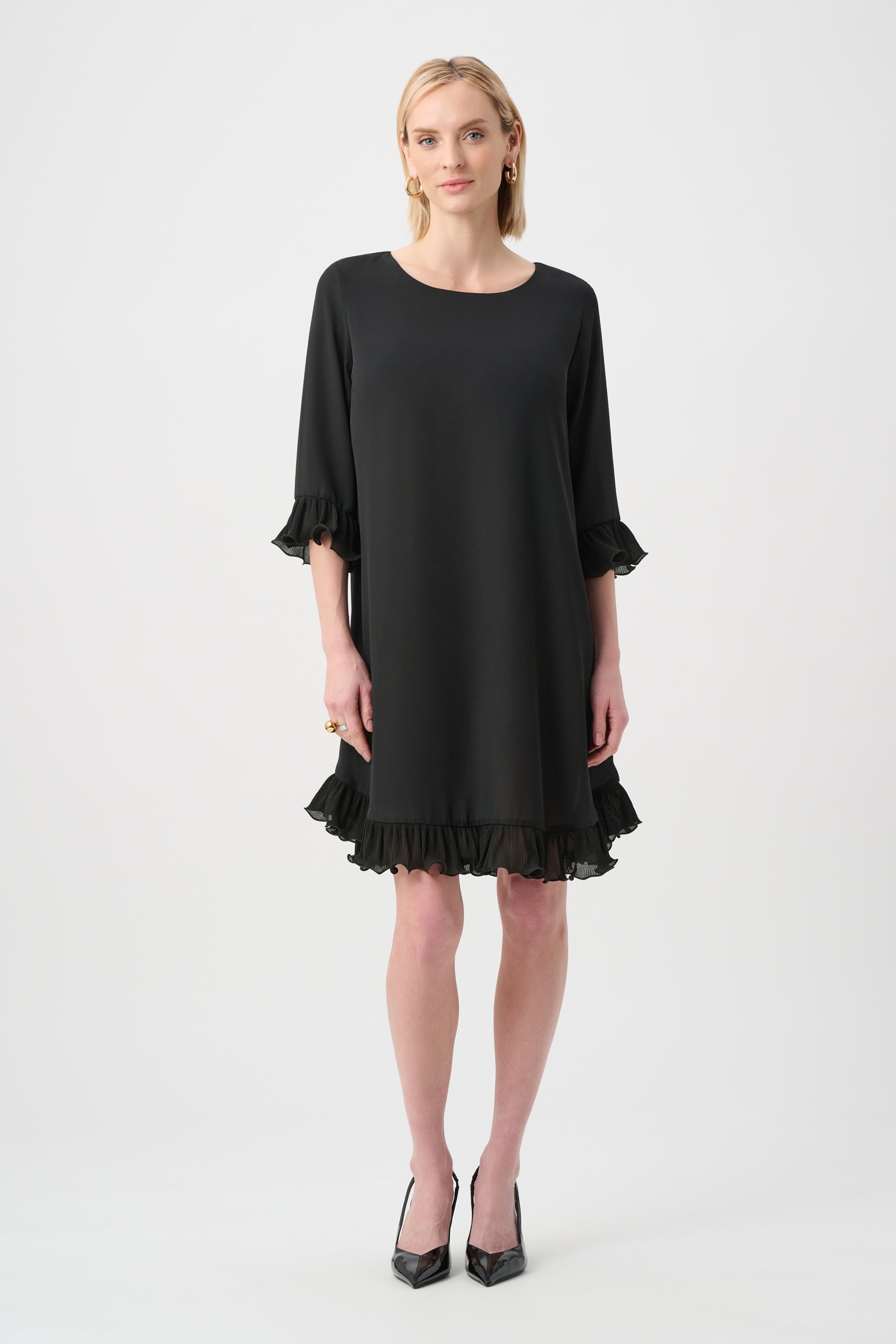 joseph ribkoff dress black Mini Shift Style 263189 Joseph Ribkoff Style #233164 Size:EU36 Winnie Bodycon Mini Dress petite-wedding-guest-dresses-1