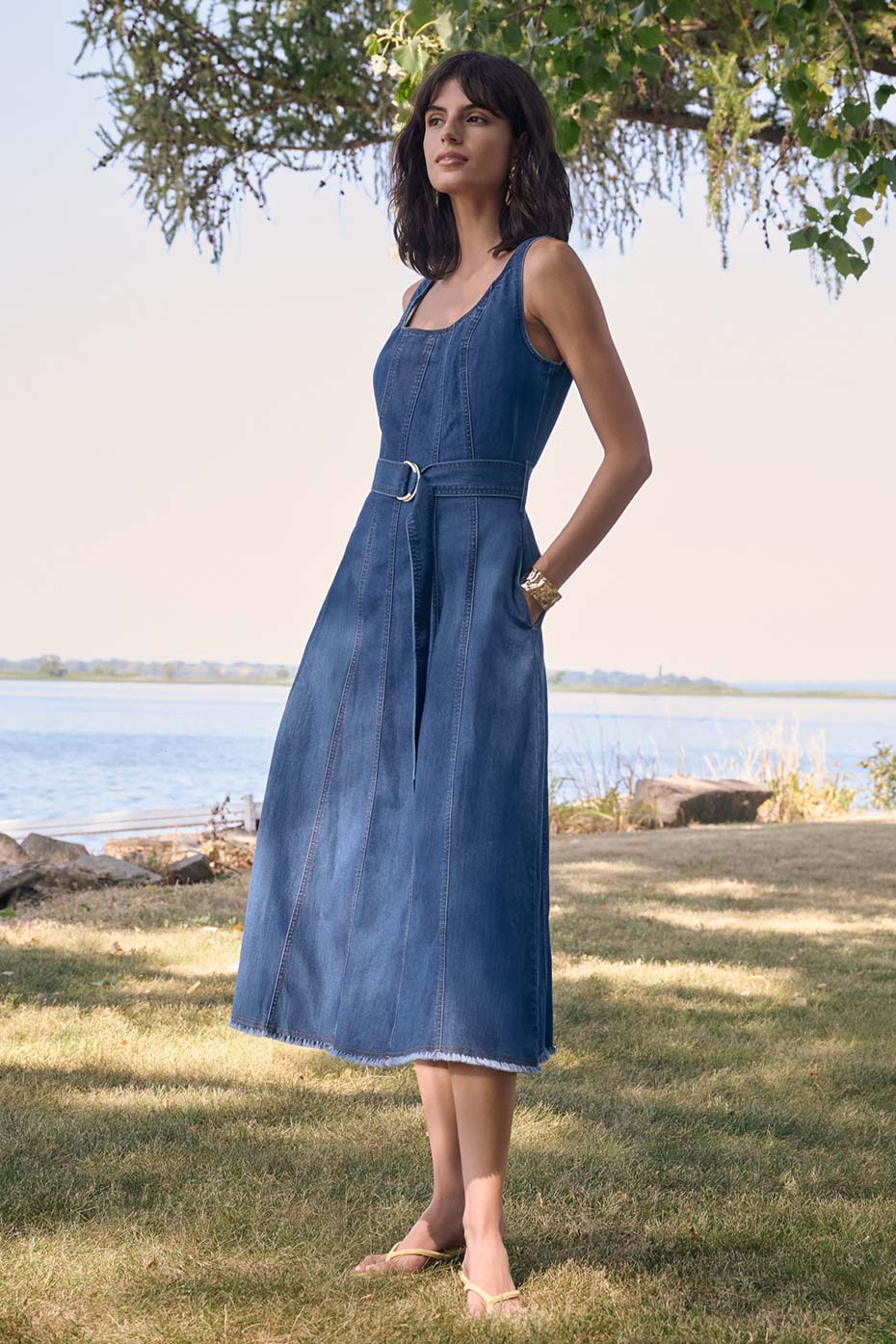 knee length dresses for ladies Joseph Ribkoff Dress 251011 – TYH Boutique main image 0
